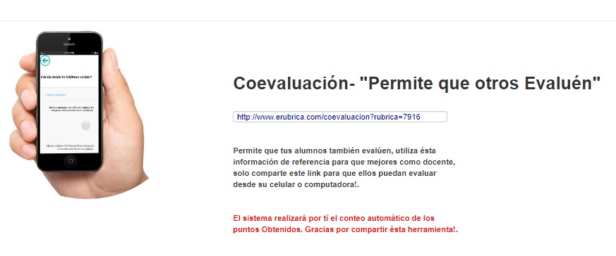 compartir enlace coevaluaciones
