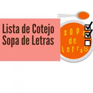Lista de Cotejo para evaluar Sopa de Letras