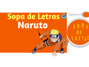 Sopa de Letras- Personajes de Naruto
